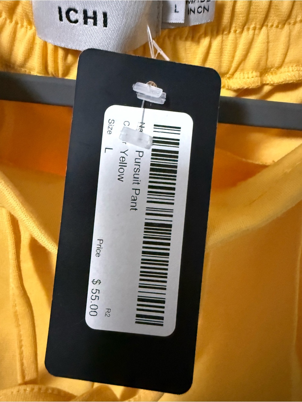 ICHI Yellow Drawstring Pants - Picture 2 of 2